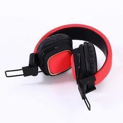 KULAKLIK BLUETOOTHLU V4.2 USB/AUX KAFA BANDI KABLOSUZ KIRMIZI KULAKLIK WIRELESS BT019