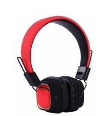 KULAKLIK BLUETOOTHLU V4.2 USB/AUX KAFA BANDI KABLOSUZ KIRMIZI KULAKLIK WIRELESS BT019