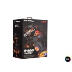 KULAKLIK MİKROFONLU USB VE AUX 3.5MM 55DB SES AYARI 2M KABLOLU PC OYUNCU KULAKLIĞI HADRON G69