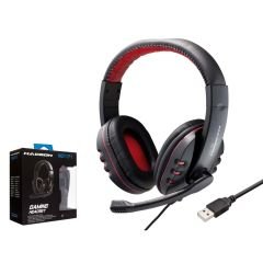 KULAKLIK MİKROFONLU USB PS4 UYUMLU AYARLANABİLİR KAFA BANDI PC OYUNCU KULAKLIĞI HADRON HD1171