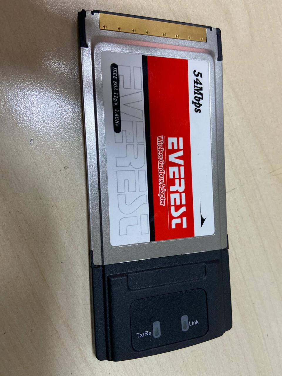 EVEREST ZC-WL0103 Ethernet Card 54Mbps Wireless Ethernet PCMCIA Kart