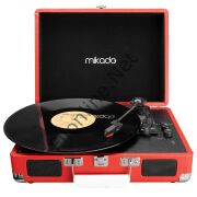 MİKADO MN-P317 NOSTALJİ  KIRMIZI PİKAP +9 RCA + BLUETOOTHDESTEKLİ MÜZİK KUTUSU