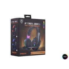 KULAKLIK MİKROFONLU 108DB RGB AYDINLATMA USB, AUX 3.5MM KABLOLU PC OYUNCU KULAKLIĞI HADRON G9000