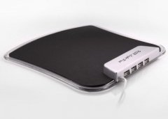 S-LINK SL-UMPM545A MOUSE PAD  4'LÜ USB HUB LED IŞIKLI ERGONOMİK MASAÜSTÜ MOUSE PAD