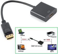 ADAPTÖR DISPLAYPORT TO HDMI ÇEVİRİCİ DÖNÜŞTÜRÜCÜ ADAPTÖR KABLOSU ALFAIS AL4556