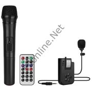 MAGICVOICE MC-2016 USB-SD-BT 1 EL + 1 YAKA MİKROFONLU 175W TAŞINABİLİR ŞARJLI HOPARLÖR ANFİ