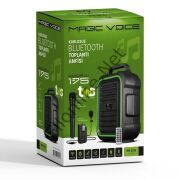 MAGICVOICE MC-2016 USB-SD-BT 1 EL + 1 YAKA MİKROFONLU 175W TAŞINABİLİR ŞARJLI HOPARLÖR ANFİ