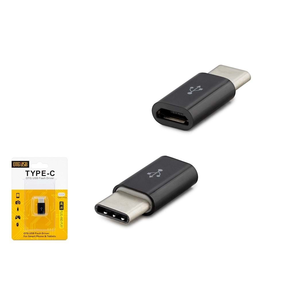 HADRON HN4418K OTG TYPE-C USB ÇEVİRİCİ TYPE-C TO  MİCRO USB KUTULU