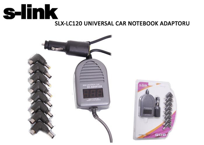 ADAPTÖR ARAÇTAN POWER NOTEBOOK UNIVERSAL ADAPTÖR S-LINK SLX-LC120