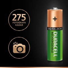 Duracell Şarj Edilebilir AA 1300mAh Piller 2’li paket
