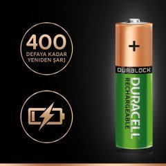 Duracell Şarj Edilebilir AA 1300mAh Piller 2’li paket