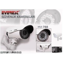 EVEREST HV-788 ÜVENLİK KAMERASI CCD SENSÖR DIGITAL COLOR 36 LEDLİ  SONY