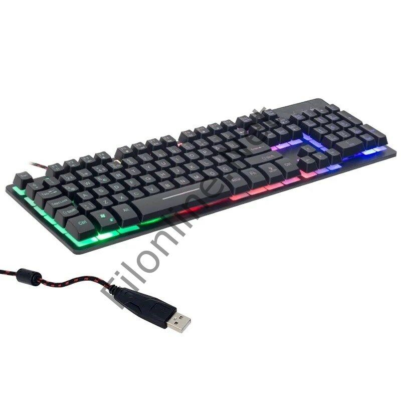 HELLO HL-18744 RGB IŞIKLI KABLOLU OYUNCU KLAVYESİ